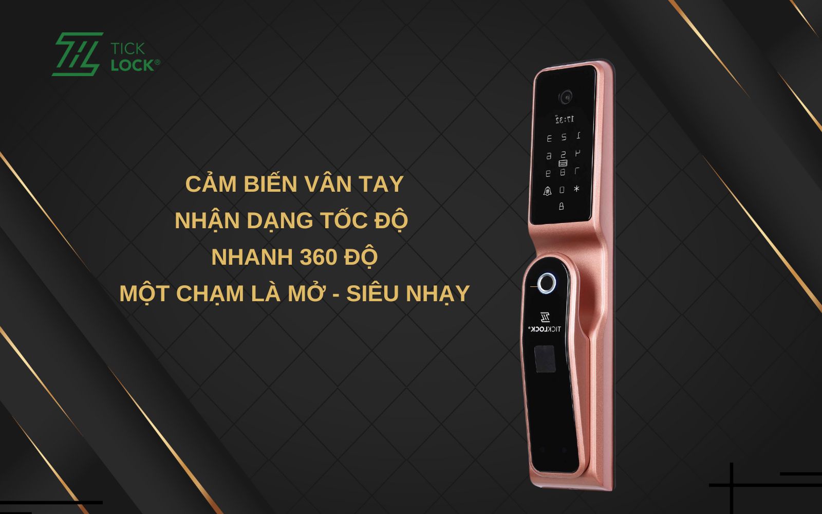 Quên mật khẩu khóa điển tử có thể mở bằng vân
