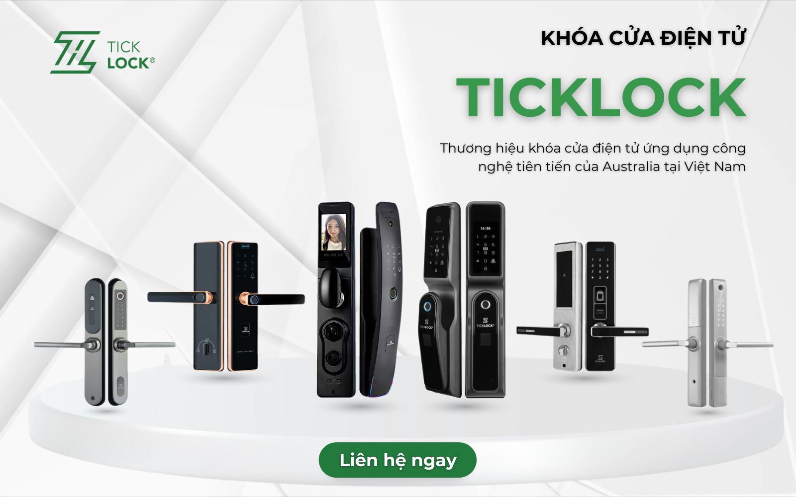 Khóa cửa không tay cầm chính hãng tại TICKLOCK