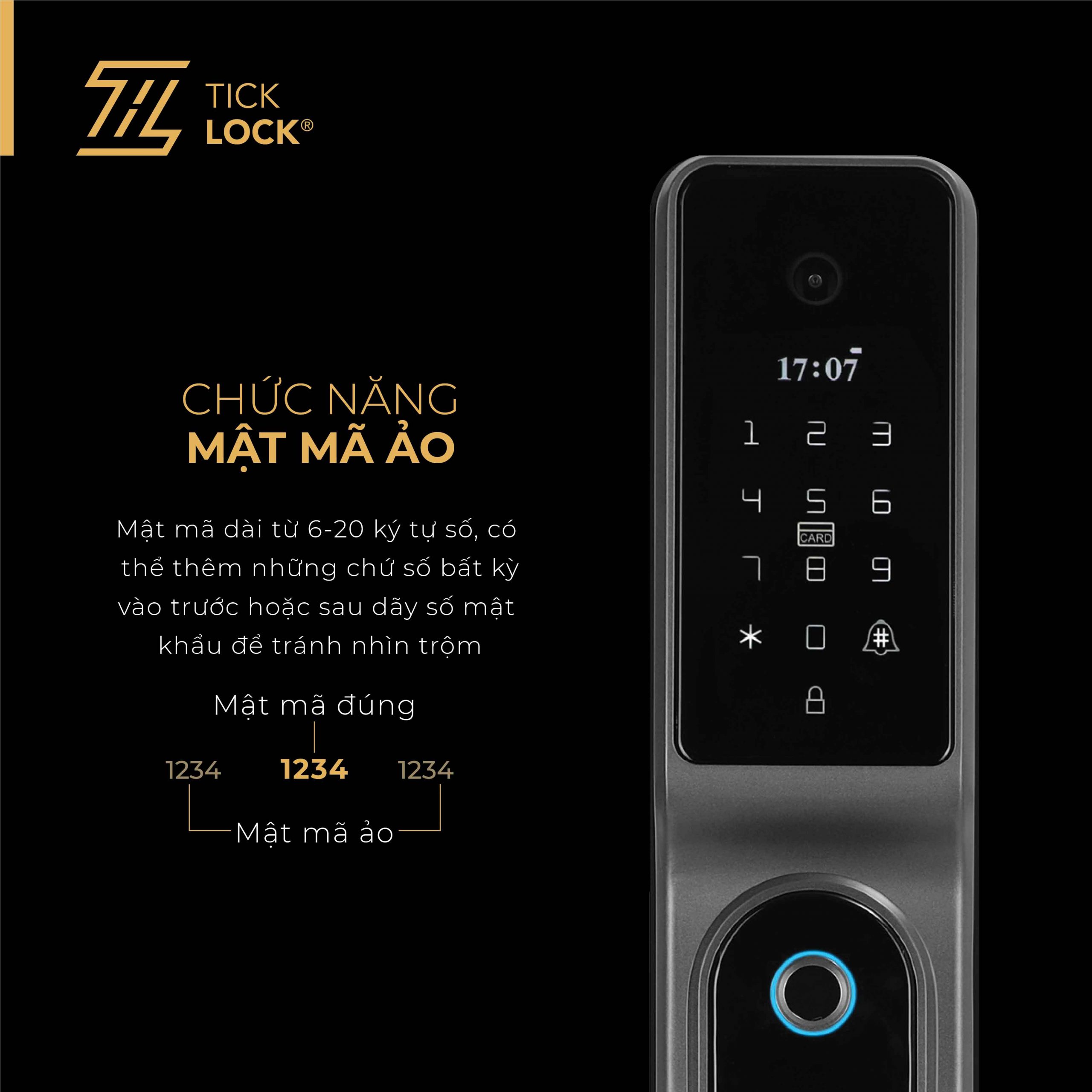 Công nghệ mã số ảo hiện đại trên TICKLOCK A680