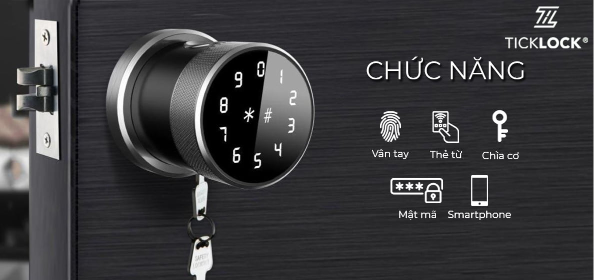 Khóa cửa phòng Ticklock việt nam kb01