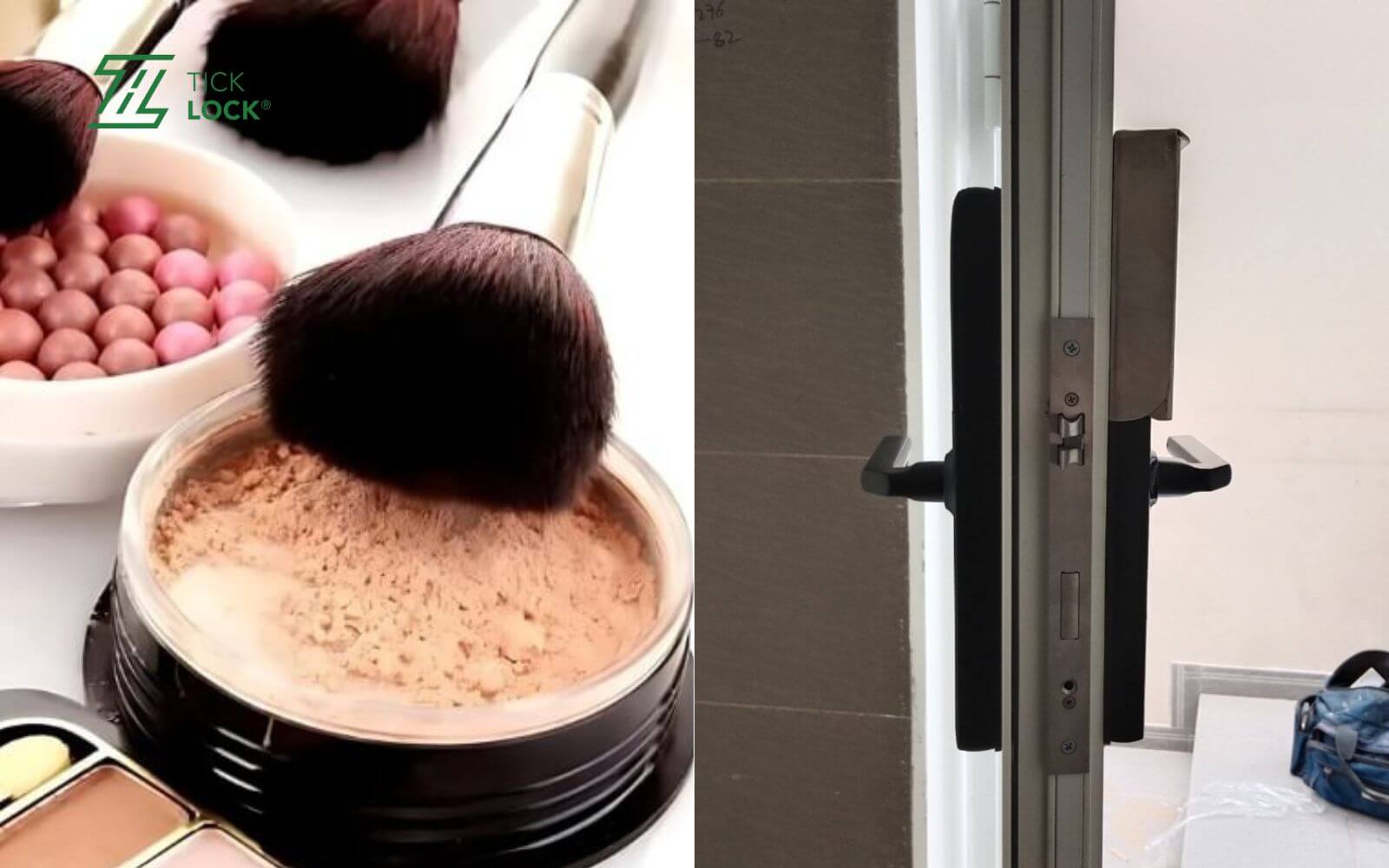 Dùng phấn trang điểm để mở cửa khi bị kẹt