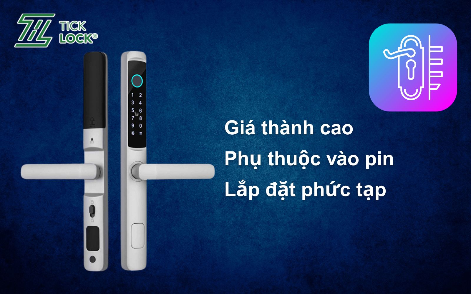 Nhược điểm khóa điện tử mã số