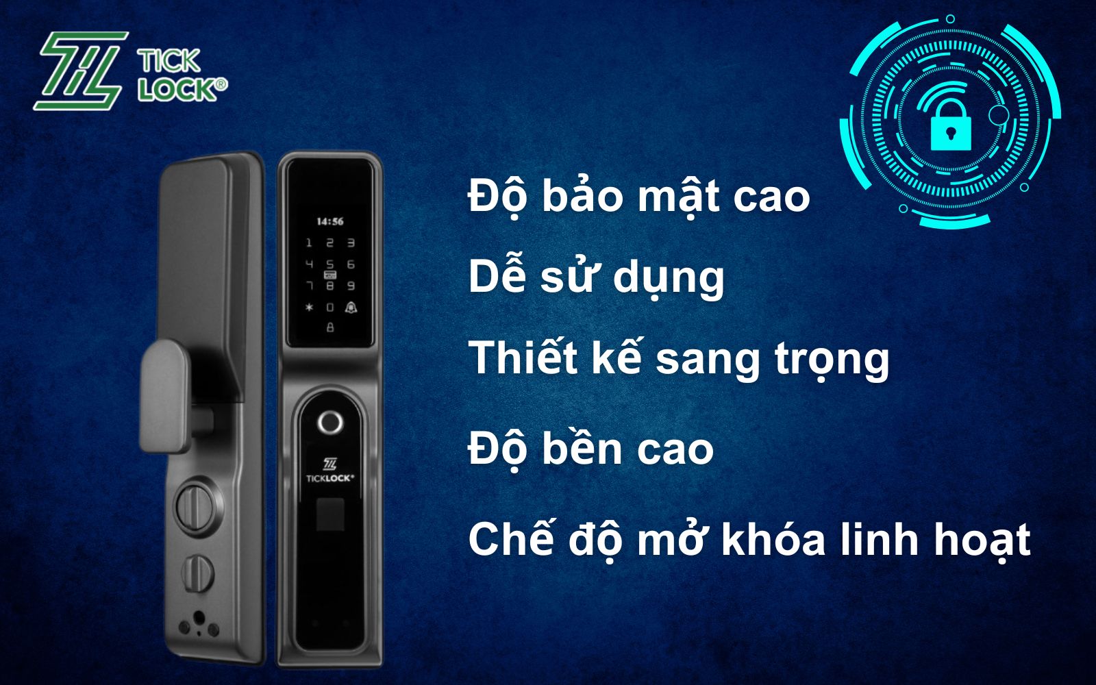 Ưu điểm khóa cửa mã số